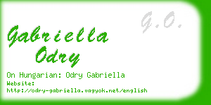 gabriella odry business card